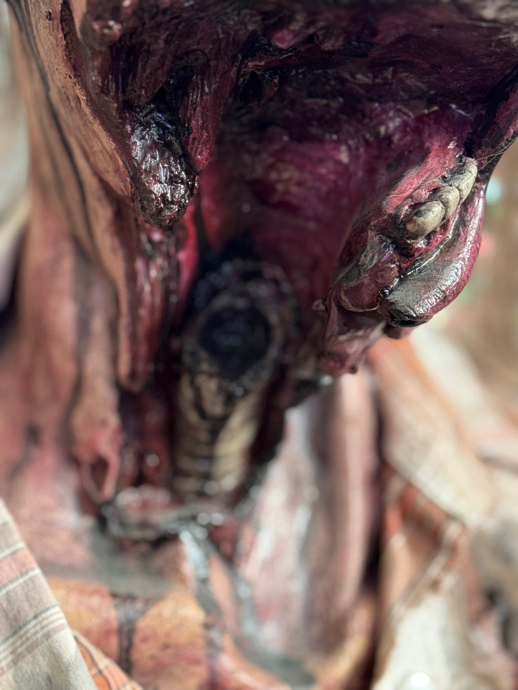 Zombie polyfoam and latex head Prop