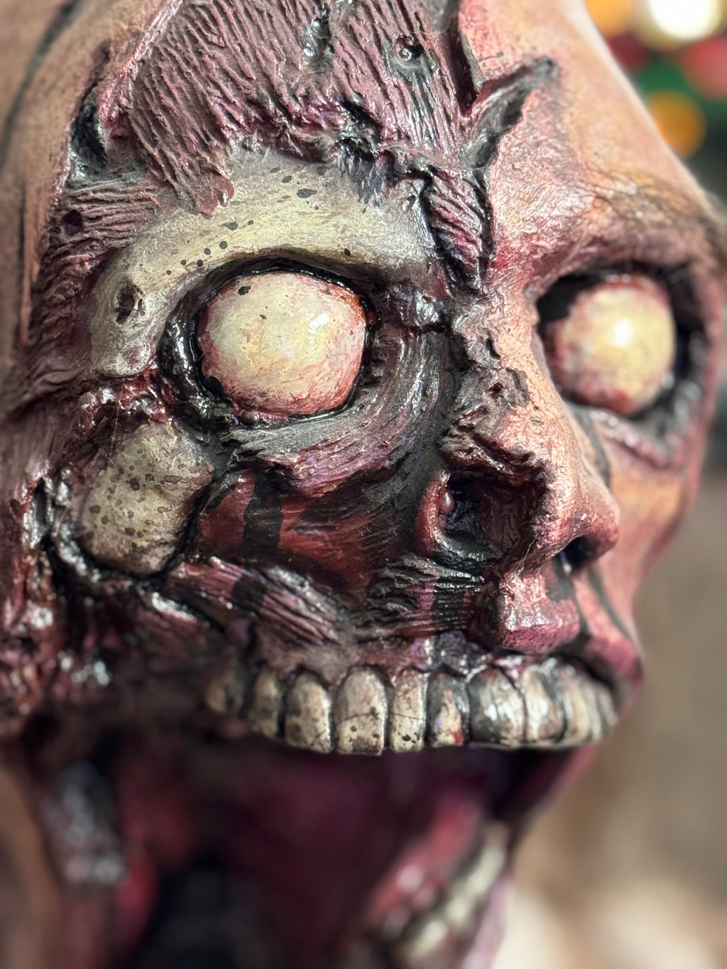 Zombie polyfoam and latex head Prop