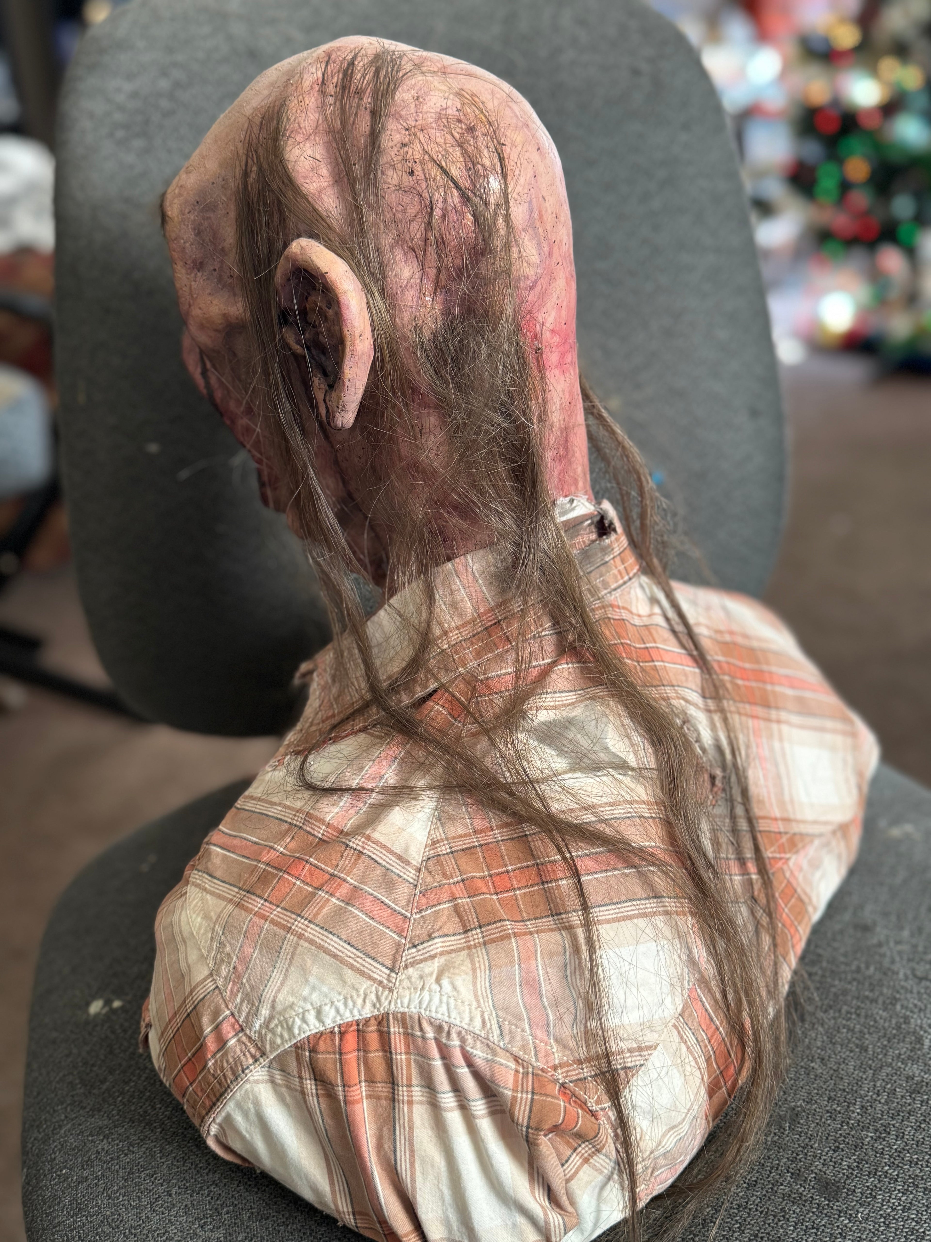 Zombie polyfoam and latex head Prop