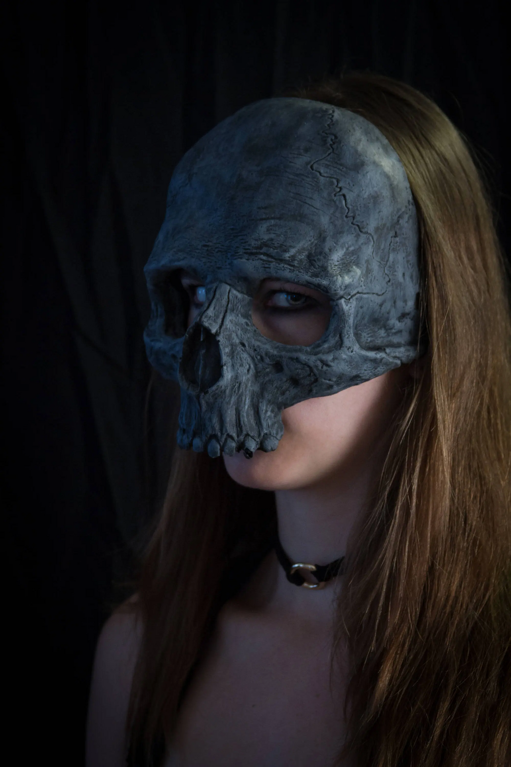 Gryphon's Egg Latex Skull Masquerade mask