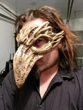 Resin and fiberglass RAVEN skull masquerade mask