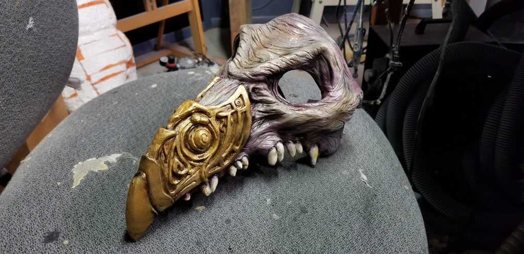Emporer Overloard resin masquerade mask (made in the style of the Skeksis Emperor of the Dark Crystal)
