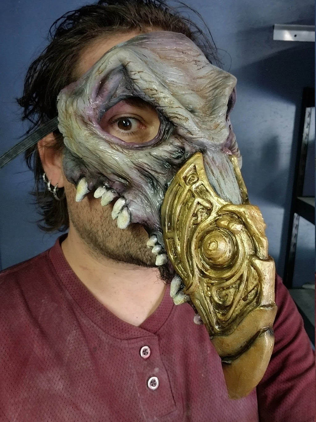 Emporer Overloard resin masquerade mask (made in the style of the Skeksis Emperor of the Dark Crystal)