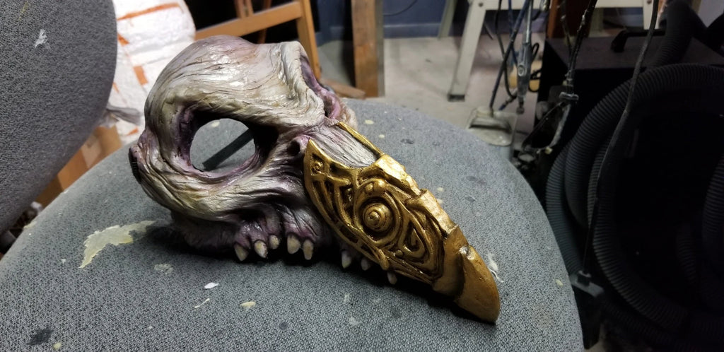 Emporer Overloard resin masquerade mask (made in the style of the Skeksis Emperor of the Dark Crystal)