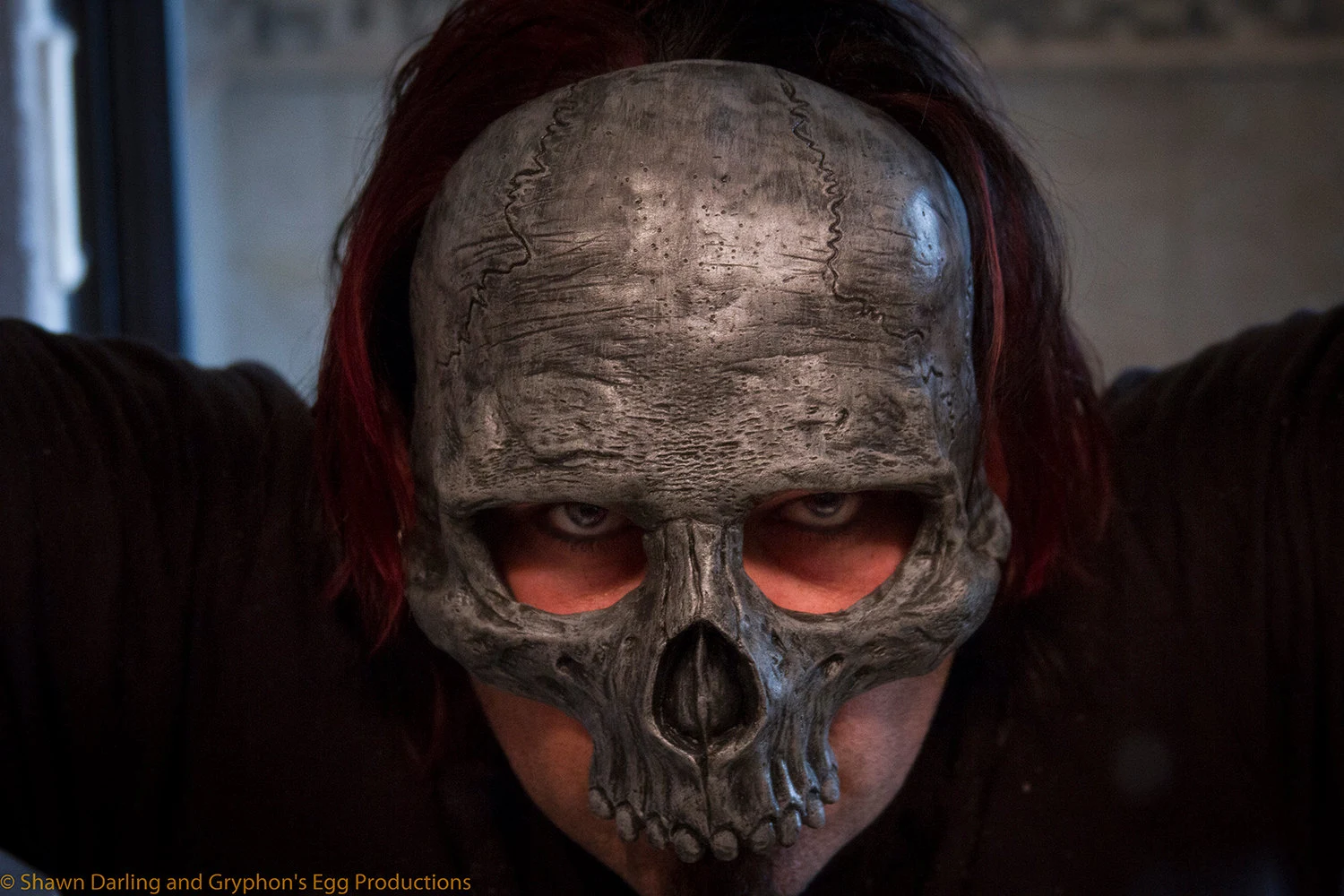 Gryphon's Egg Latex Skull Masquerade mask
