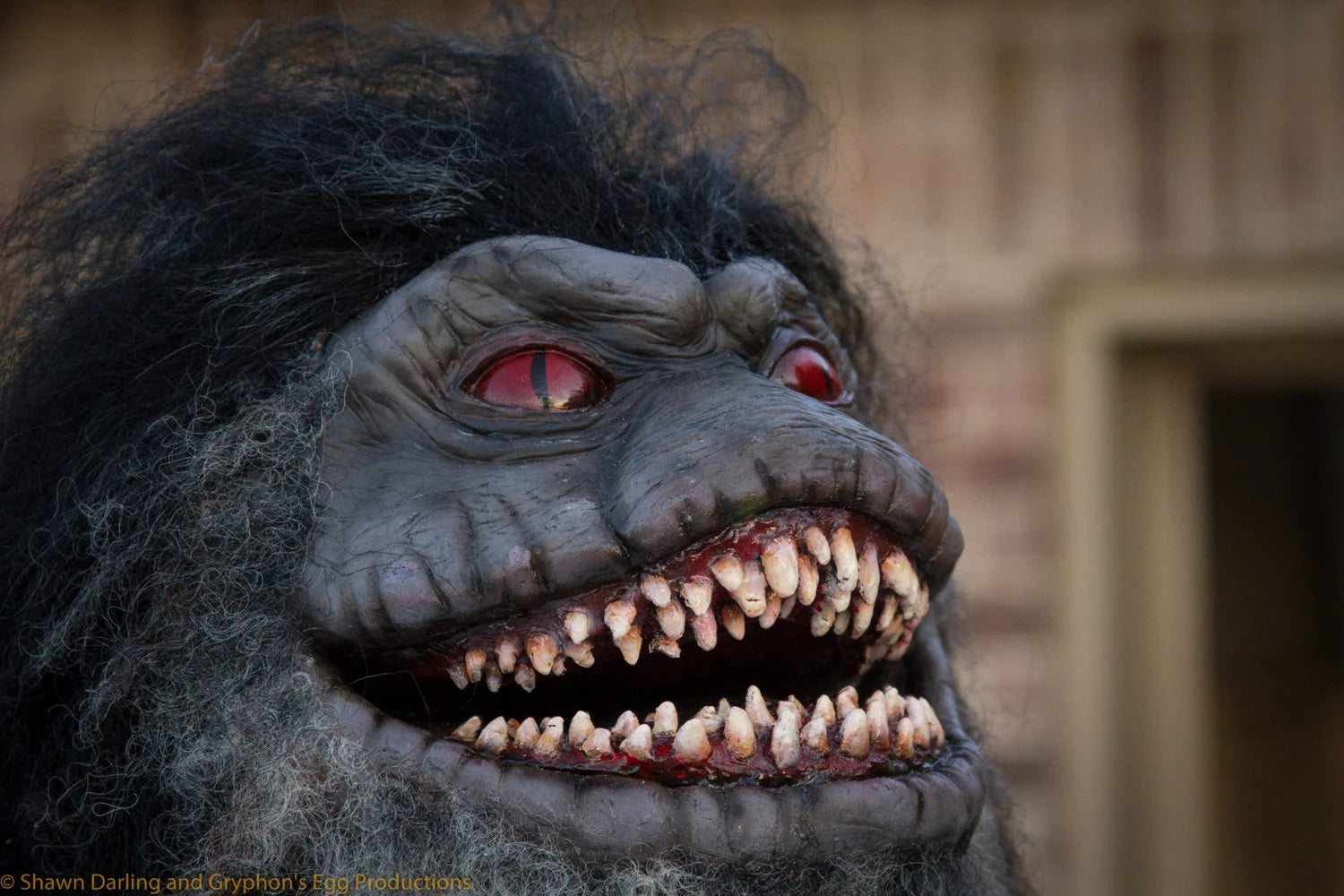 Muncher polyfoam and latex prop  (In the style of a "Critter" from the movie "Critters"