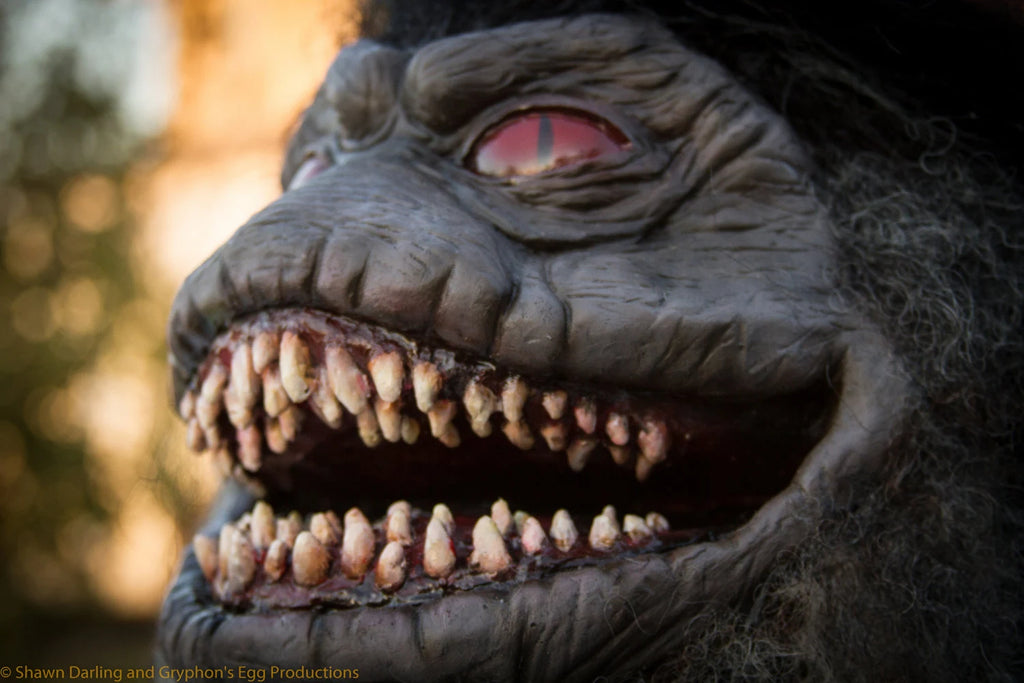 Muncher polyfoam and latex prop  (In the style of a "Critter" from the movie "Critters"