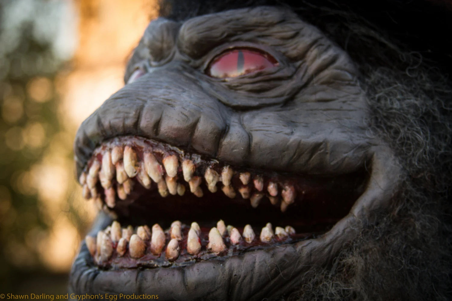 Muncher polyfoam and latex prop  (In the style of a "Critter" from the movie "Critters"
