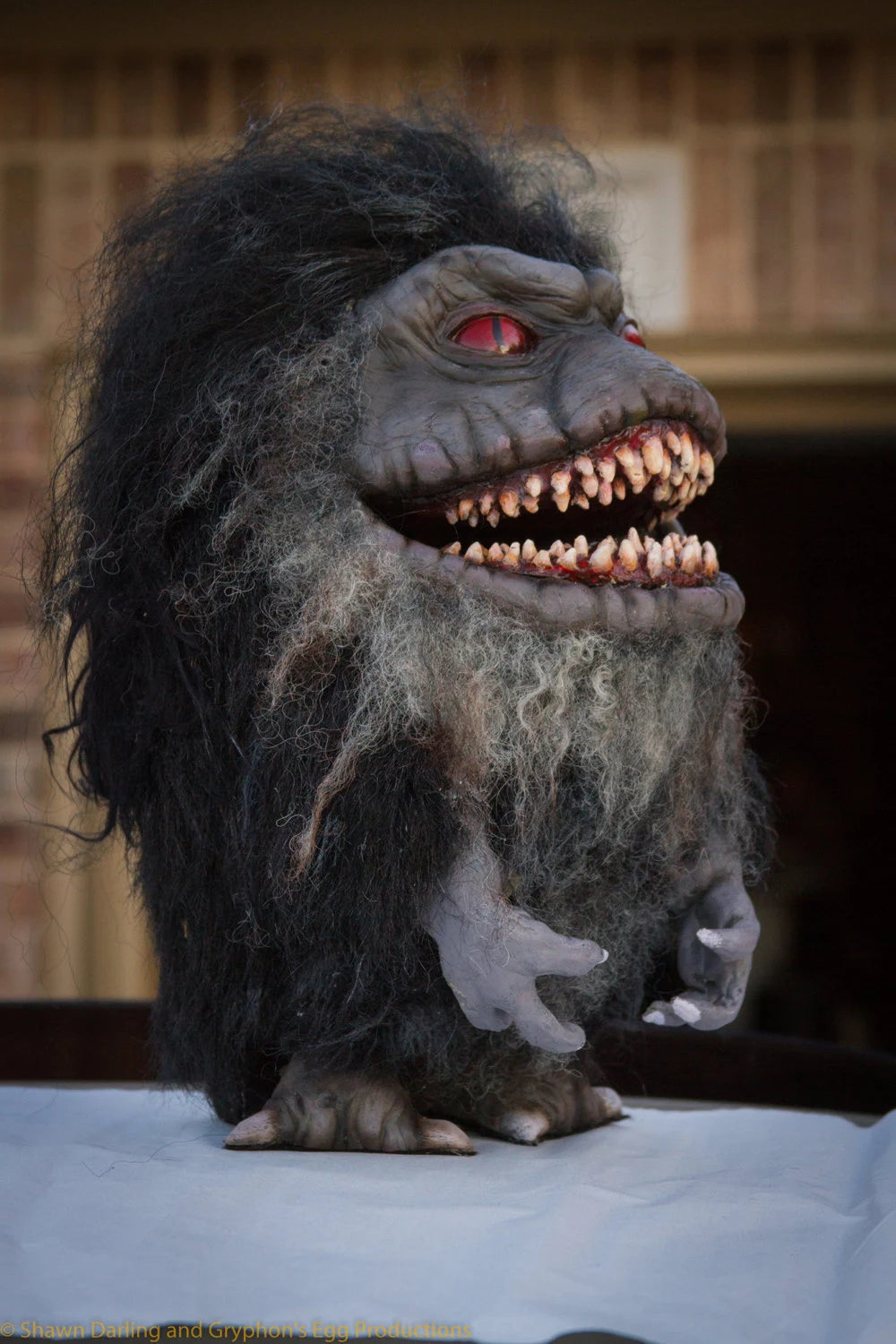 Muncher polyfoam and latex prop  (In the style of a "Critter" from the movie "Critters"